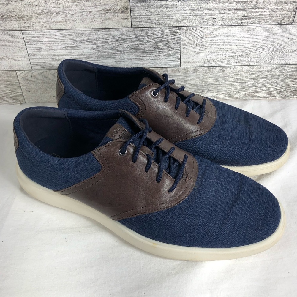 Cole Haan Zero Grand Sneakers Blue Brown Men's Size 9.5 M